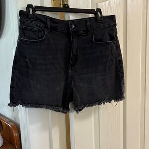 LOFT Black Jean Shorts